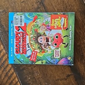 DVD and Blue Ray. Cloudy with a Chance of Meatballs